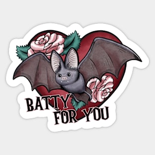 Batty For You Sticker